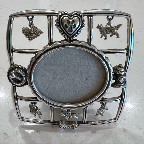 Brighton “Snif…” Silver Tone Dog Charm Photo Frame - Picture 2 of 10
